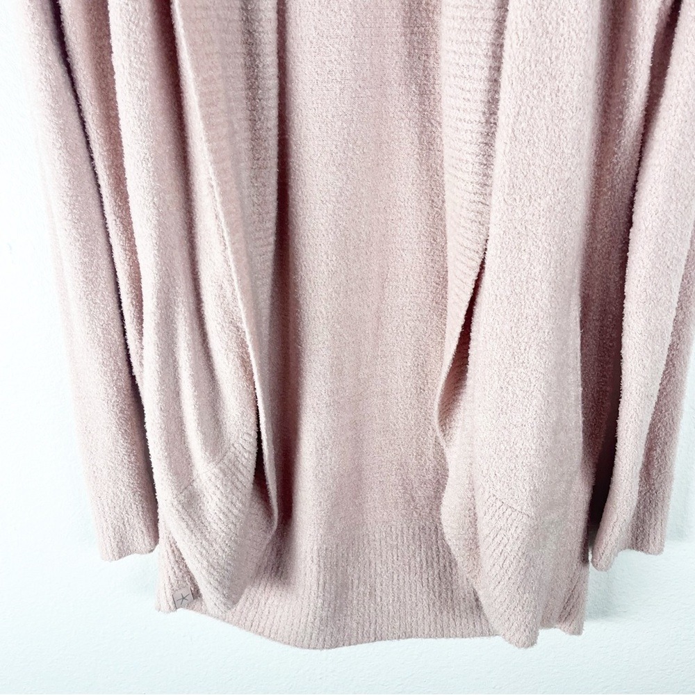 BAREFOOT DREAMS Pink Cozy Chic Lite Long Sleeves Ooen Front Cardigan - Picture 9 of 9